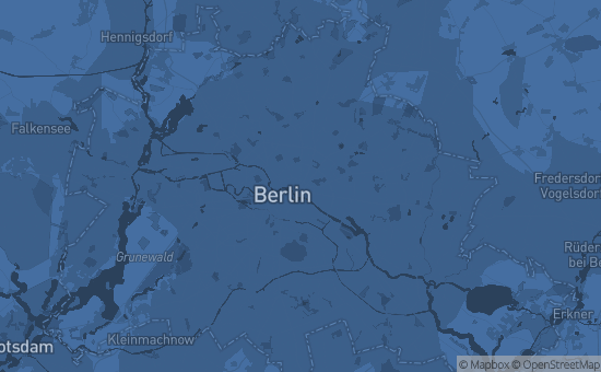Map of Berlin, Germany