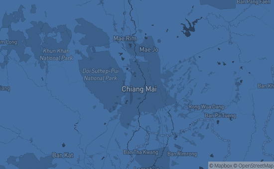 Map of Chiang Mai, Thailand
