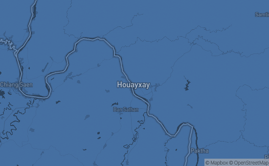 Map of Huay Xai, Laos