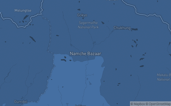 Map of Namche Bazaar Area, Nepal
