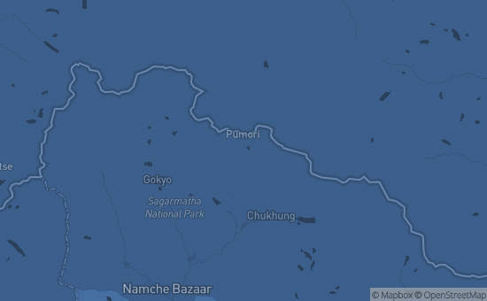 Map of Everest Region, Nepal