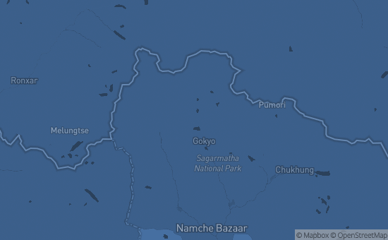 Map of Gokyo Region, Nepal
