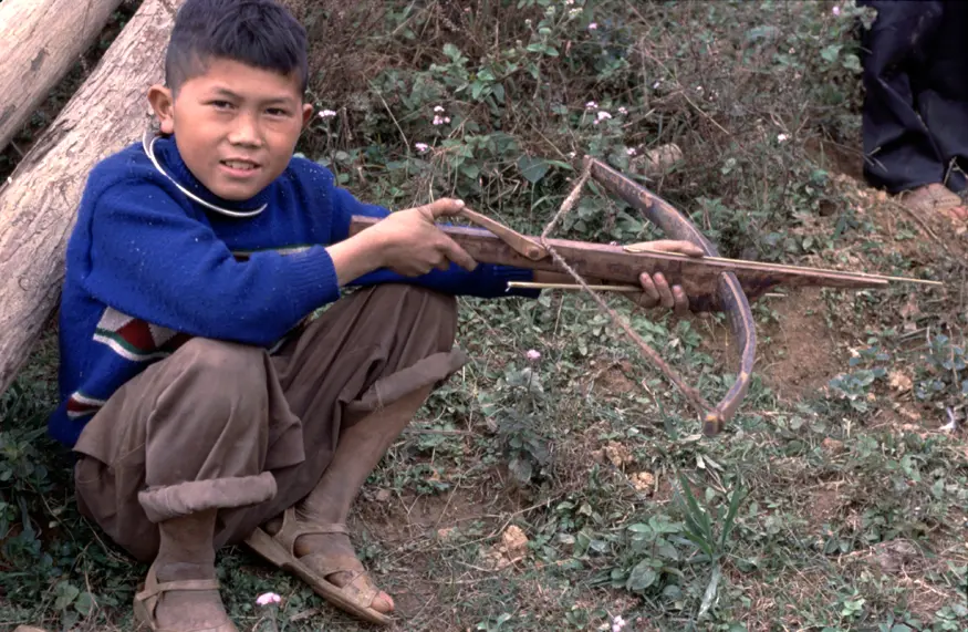 A hilltribe boy from the Black H'mong ethnic minority in northern Vietnam, near the Chinese border.